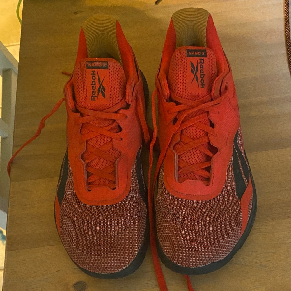 Reebok Nano X Red and Black Sneakers
